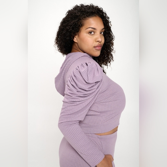 NEW NWOT LIVD Carmen Purple Ashe Top & Midi Skirt Set Size 3XL - Picture 3 of 8